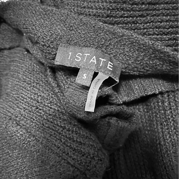 1.STATE Jewel Back Button Up Balloon Sleeve Sweater Cardigan - Picture 10 of 10